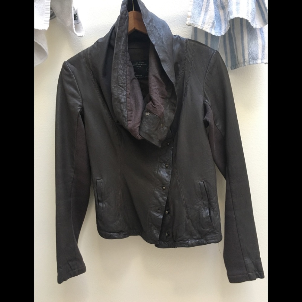 Allsaints leather jacket 10 4 S